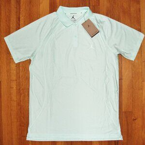 Jordan Dri-Fit ADV Sport Golf Polo Shirt Mens M Green Mint
